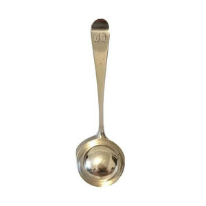 Antique English Sauce Gravy Ladle Sterling Silver Wings Turkey Engraved 60g